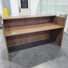 Load image into Gallery viewer, 71 x 30 Reception Desk in Modern Walnut
