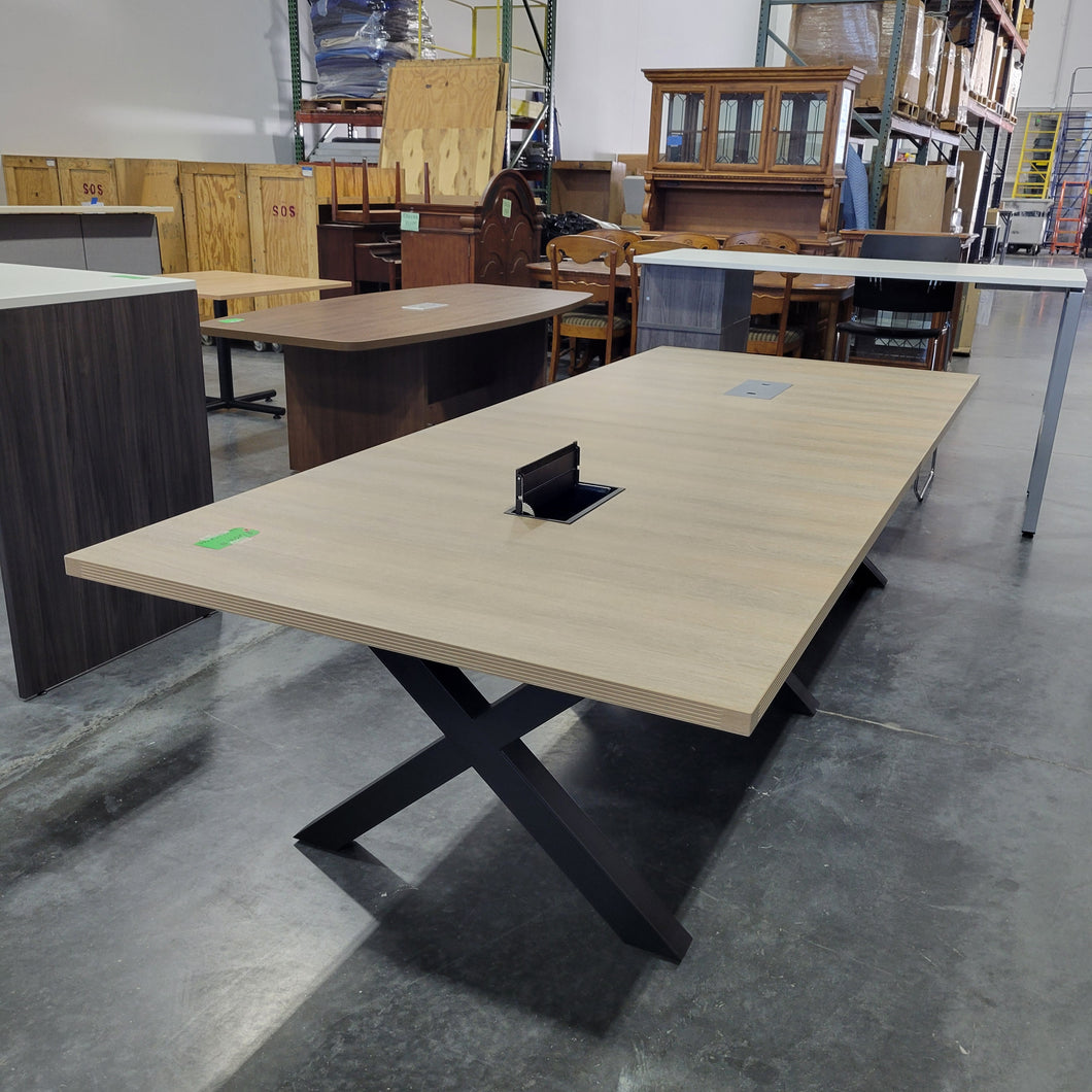10 Ft Ryker Conference Table in Aged Oak