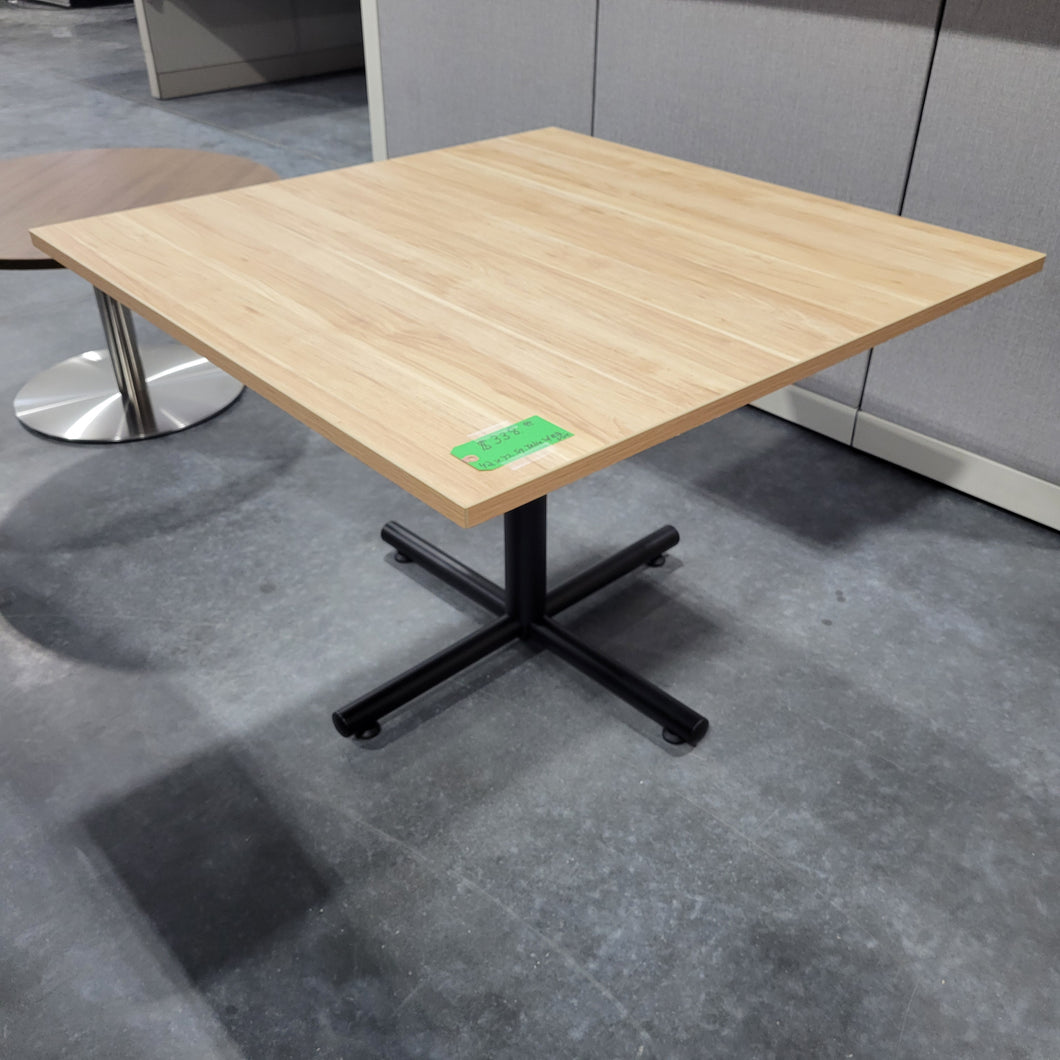 42 x 42 Square Table with Black Base