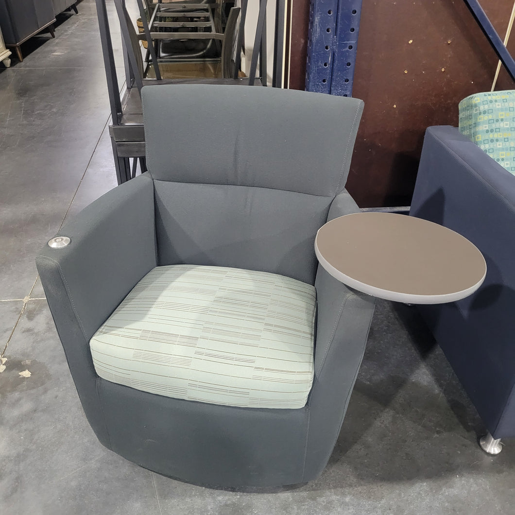 Sutton Swivel Arm Chair with Tablet Arm