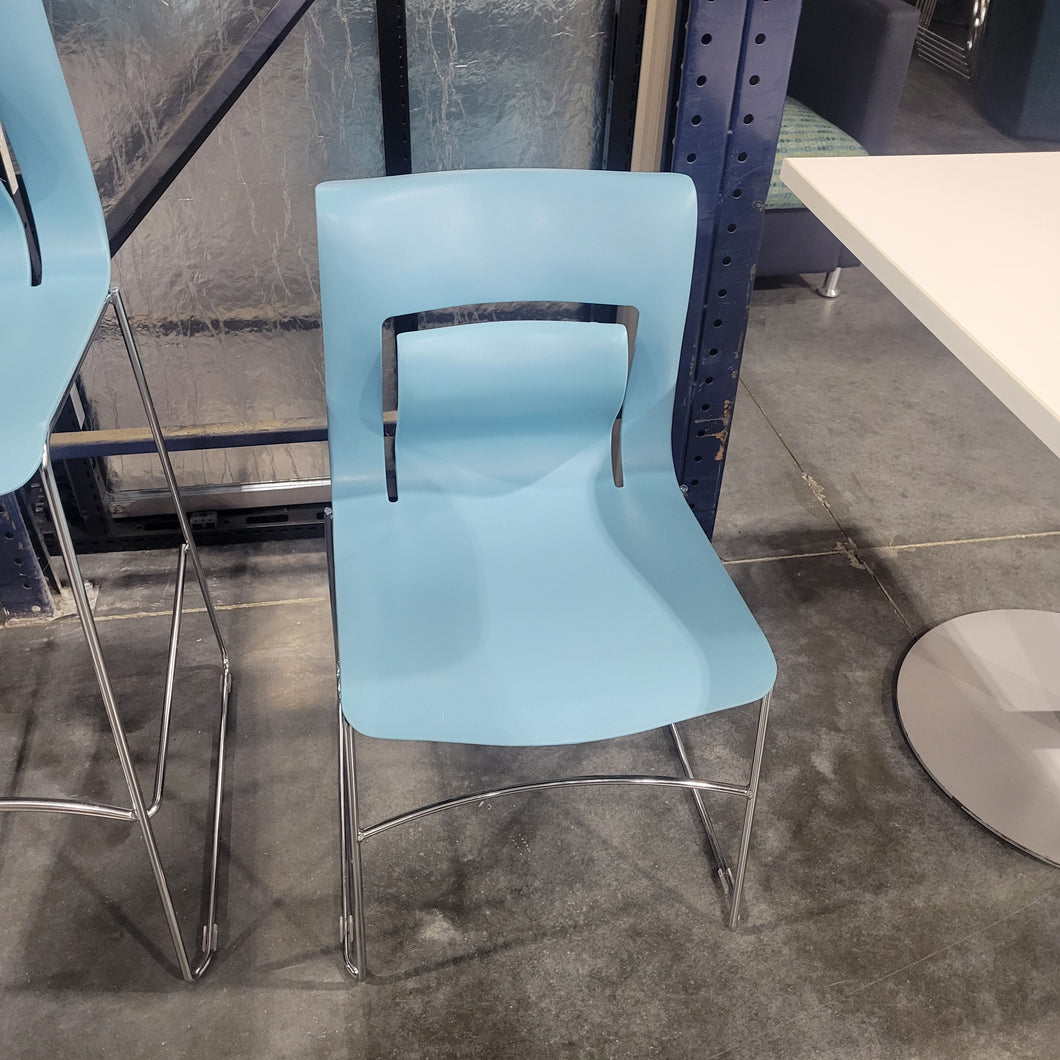 Blue Stacker Chair