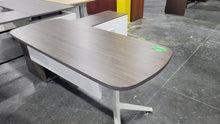 Load image into Gallery viewer, Modern Grey L-Shape Desk
