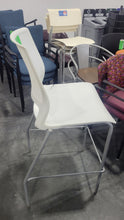 Load image into Gallery viewer, White Sit-On-It Bar Height Stool
