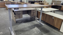 Load image into Gallery viewer, NEW 30 x 72 Walnut Sit-Stand Desk Available by Order
