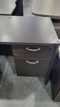 Load image into Gallery viewer, As-Is Expresso L-Shape Desk
