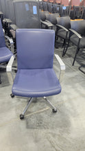 Load image into Gallery viewer, Gunlocke Conference Chair in Indigo Leather
