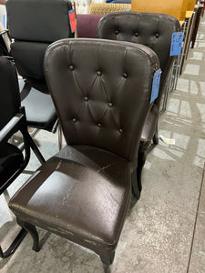 As-Is Vinyl Guest Chair