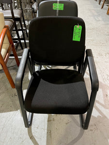 NEW Black Fabric Guest Chair