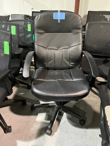 Black Vinyl Conference Chair