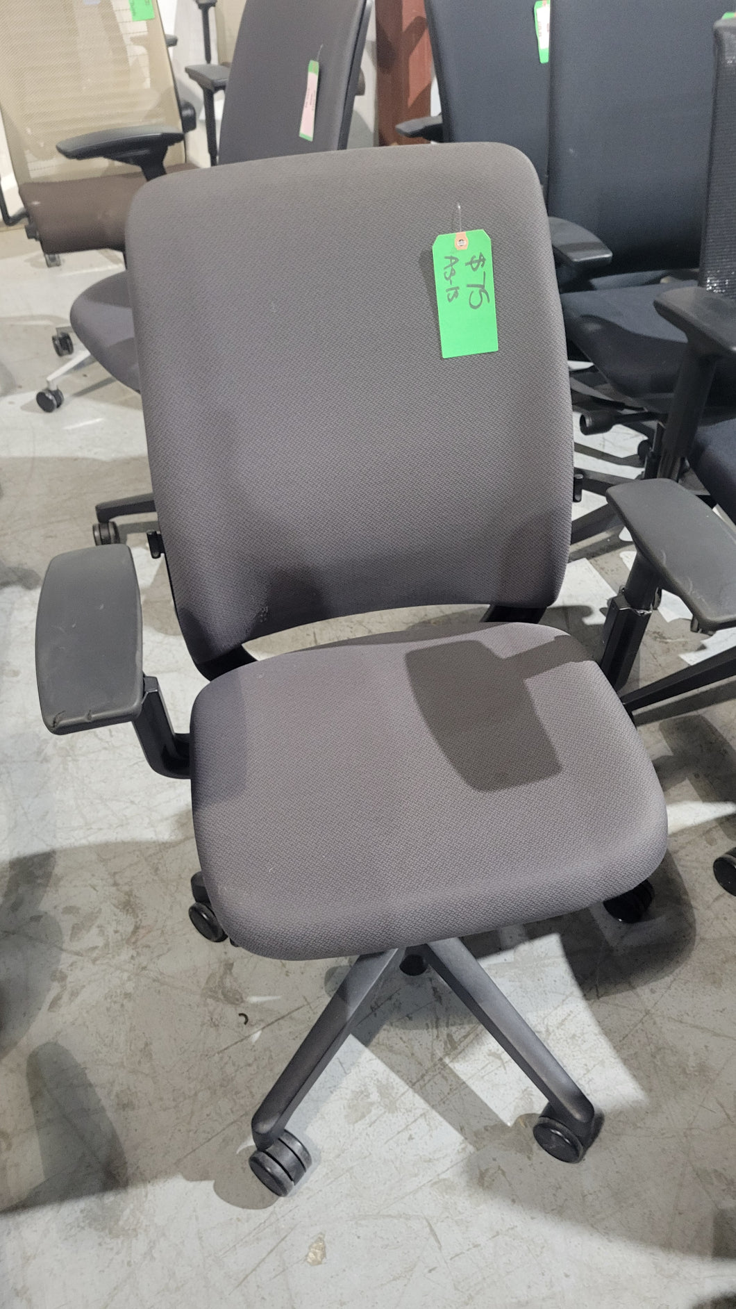 Gray Steelcase Amia Task Chair, As-Is