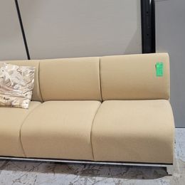 Armless Reception Sofa in Gold