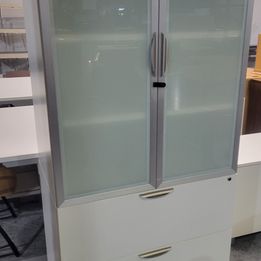 Frosted White Cabinet