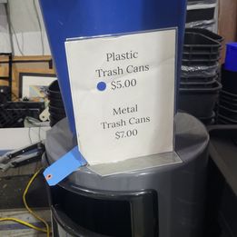 Metal Trash Cans