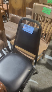 Black Vinyl Banquet Chair