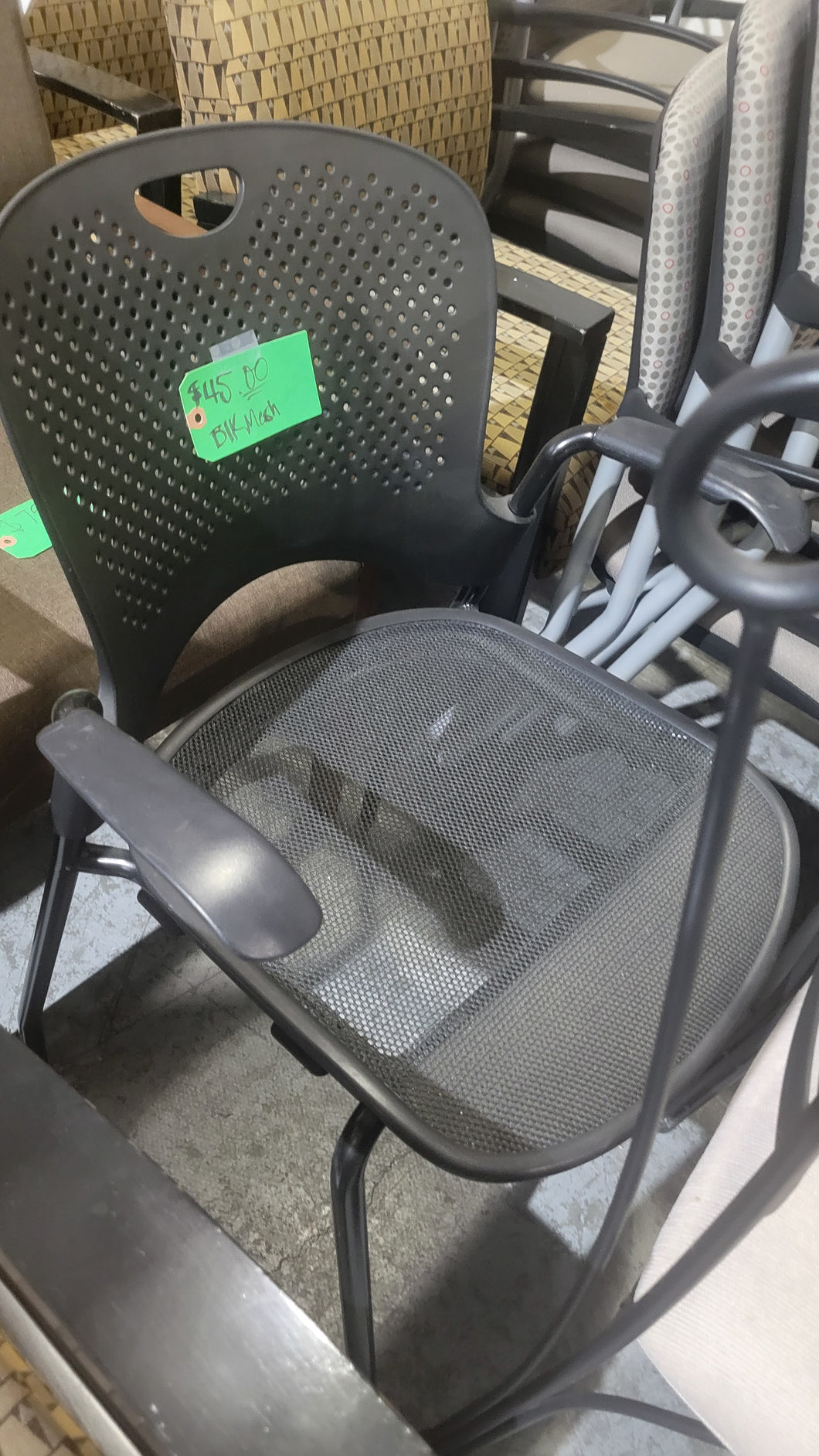 Black Mesh Guest Chair