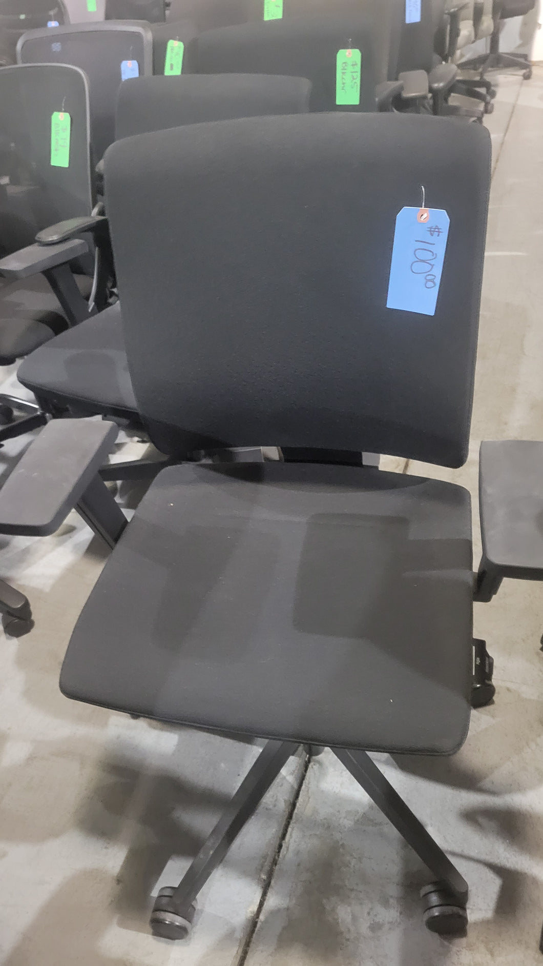 Black Square-Backed Task Chair