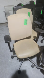 Tan Mesh Back Task Chair