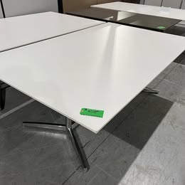 6.5 x 48" White Conference Table