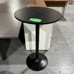 Black Bar Height Round Table