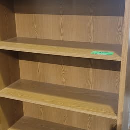 5-Shelf Oak Hardback Bookcase