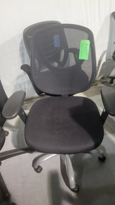 Black Mesh and Fabric Task Chair