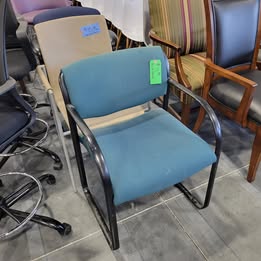 As-Is Blue Guest Chair