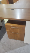 Load image into Gallery viewer, White and Walnut L-Shape Desk
