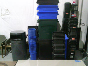 Assorted Trash Cans