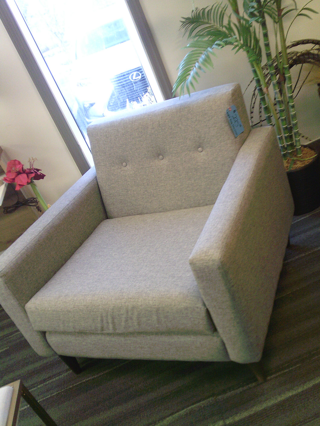 Light Gray Club Chair (2 Available)