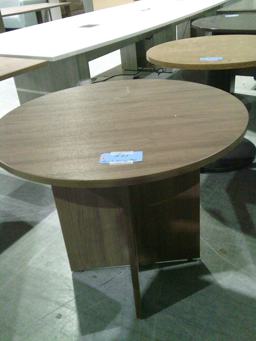 Walnut Round Dining Table