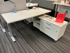 Choice Sit-Stand Desk with 4' Return