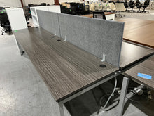 Load image into Gallery viewer, 12&#39; x 6&#39; Newport Gray Benching Table with Divider Panels
