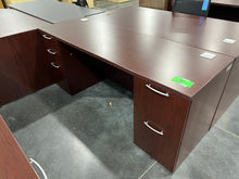 Load image into Gallery viewer, Mahogany Desk and Credenza Set
