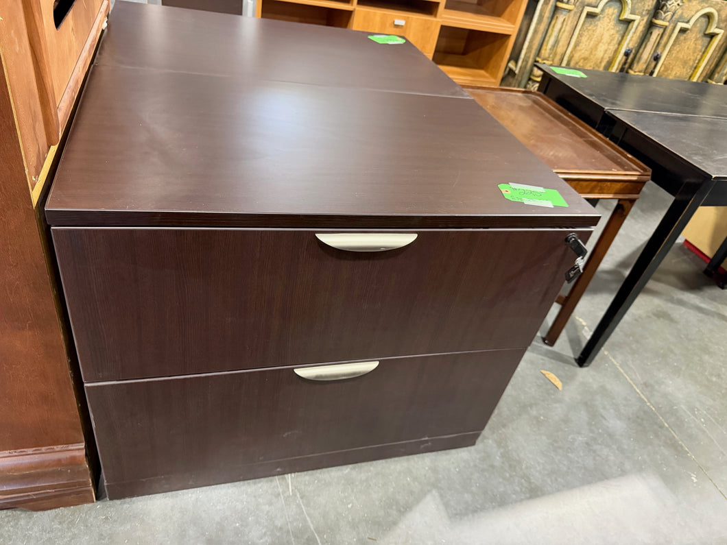 Espresso 2-Door Lateral File Cabinet
