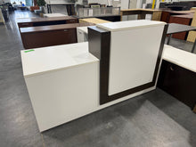 Load image into Gallery viewer, White L-Shape Reception Desk
