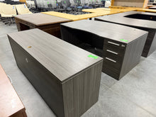 Load image into Gallery viewer, Grey Desk and Credenza Set
