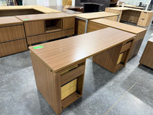 Load image into Gallery viewer, Walnut and Black Desk Set
