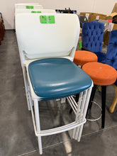 Load image into Gallery viewer, Blue Seat Bar Stool
