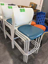 Load image into Gallery viewer, Blue Seat Bar Stool
