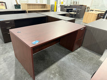 Load image into Gallery viewer, Cherry Single Pedestal Desk
