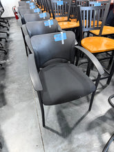 Load image into Gallery viewer, Black Fabric Seat Guest Chair
