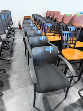 Load image into Gallery viewer, Black Fabric Seat Guest Chair
