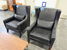 Load image into Gallery viewer, As-Is Set of 2 High-Backed Guest Chairs
