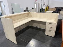 Load image into Gallery viewer, 72 x 80 Cream Reception Desk
