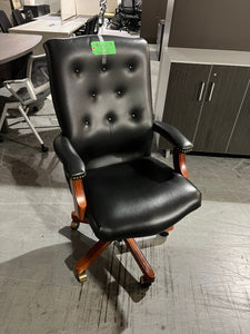 Executive Wood Base Conference Chair