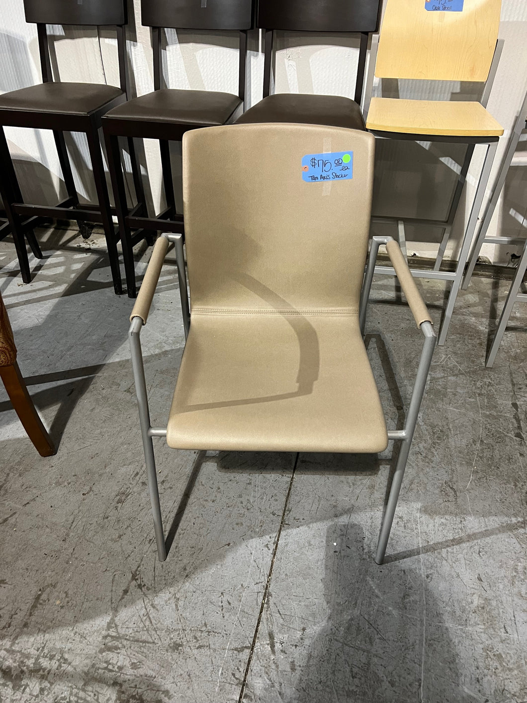 Tan Axis Stacker Guest Chair