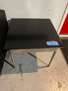 Used Black and Metal Base End Table