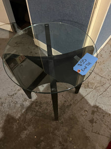 Used Small Glass End Table