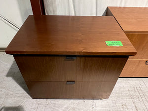 Used Walnut 2 Drawer Lateral File