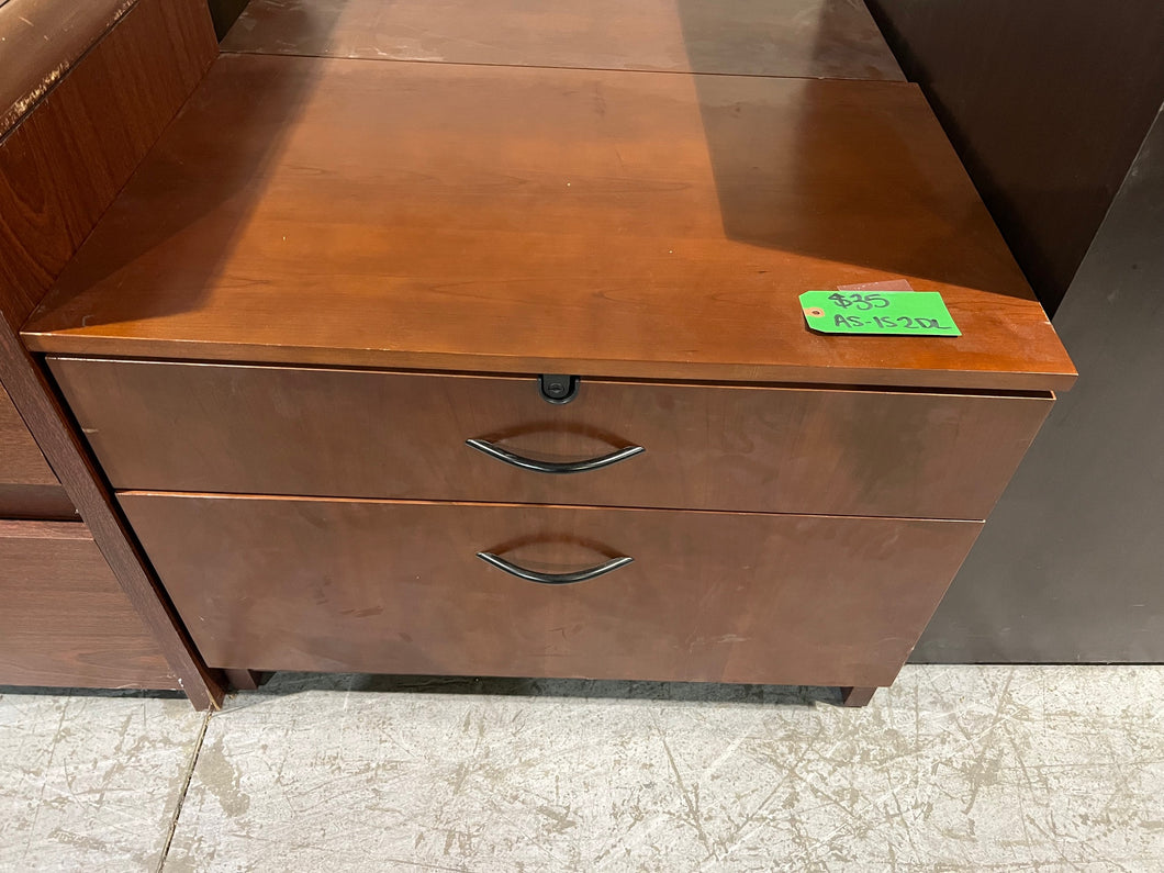 Used Cherry Box File Cabinet